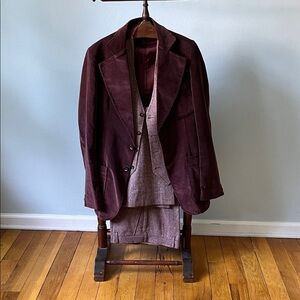 Burgundy Three-Piece Suit